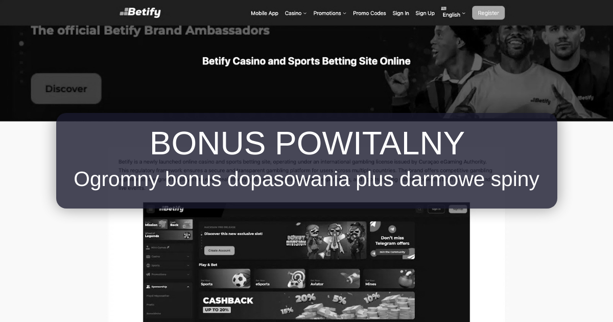 Betify Casino w Polsce: bonus powitalny i zasady obrotu